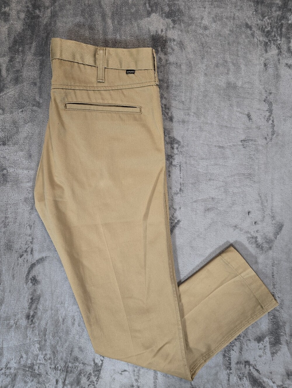Levi's Sta-Prest Khaki Pants Size 33x32 Fits 34x30 Black Tab